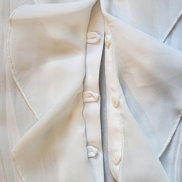 NWT Style&Co sleeveless sheer blouse Size 16P Color white - Picture 5 of 11